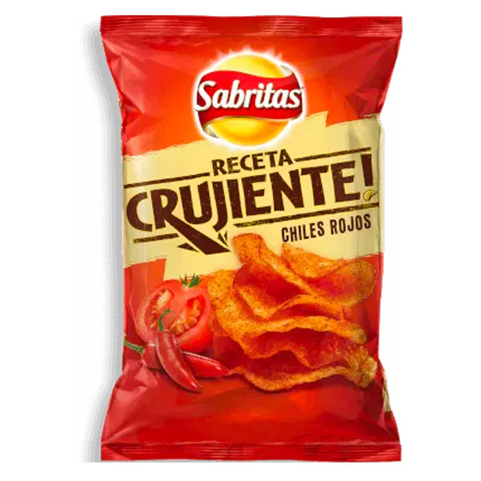 PAPAS SABRITAS RECETA CRUJIENTE CHILES ROJOS DE 170GRS. 170  GR.