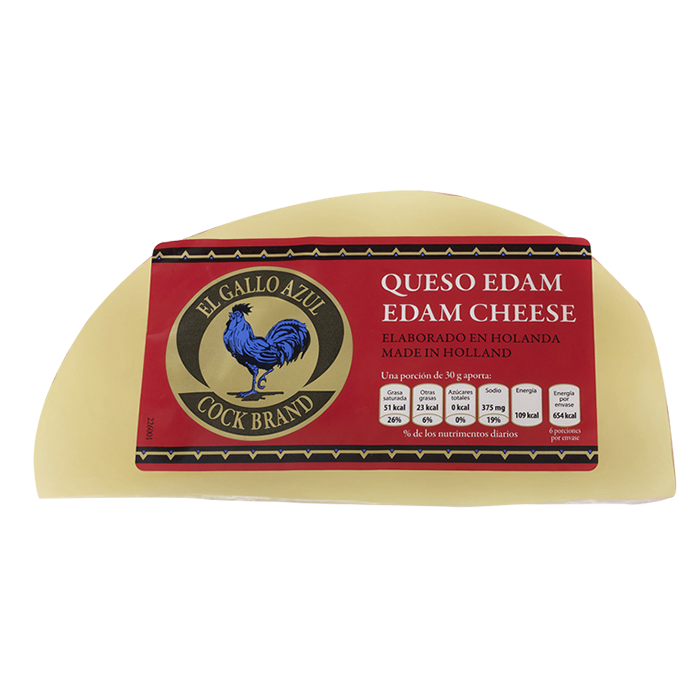 QUESO DE BOLA EDAM EL GALLO AZUL