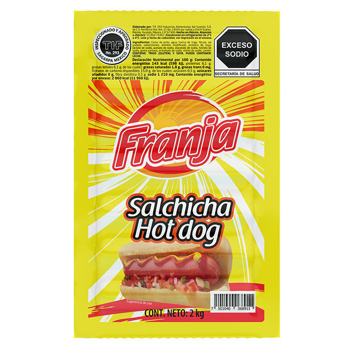 SALCHICHA HOT DOG FRANJA