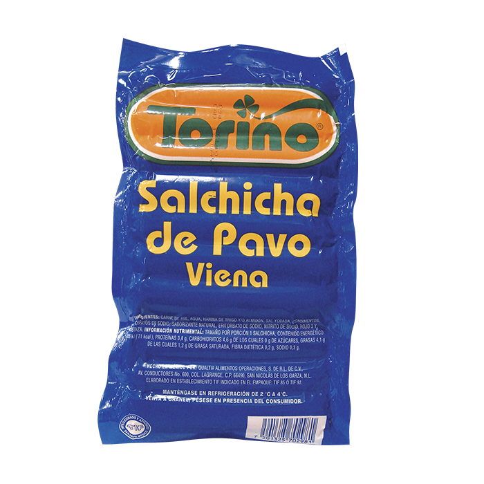 SALCHICHA DE PAVO VIENA TORINO