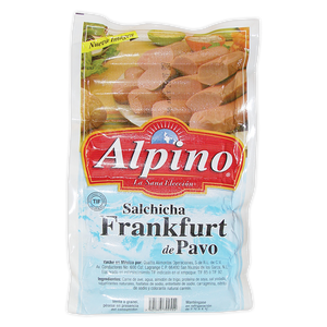 SALCHICHA FRANKFURT DE PAVO ALPINO