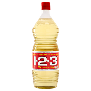 ACEITE VEGETAL COMESTIBLE 1-2-3 BOTELLA 1  LT.