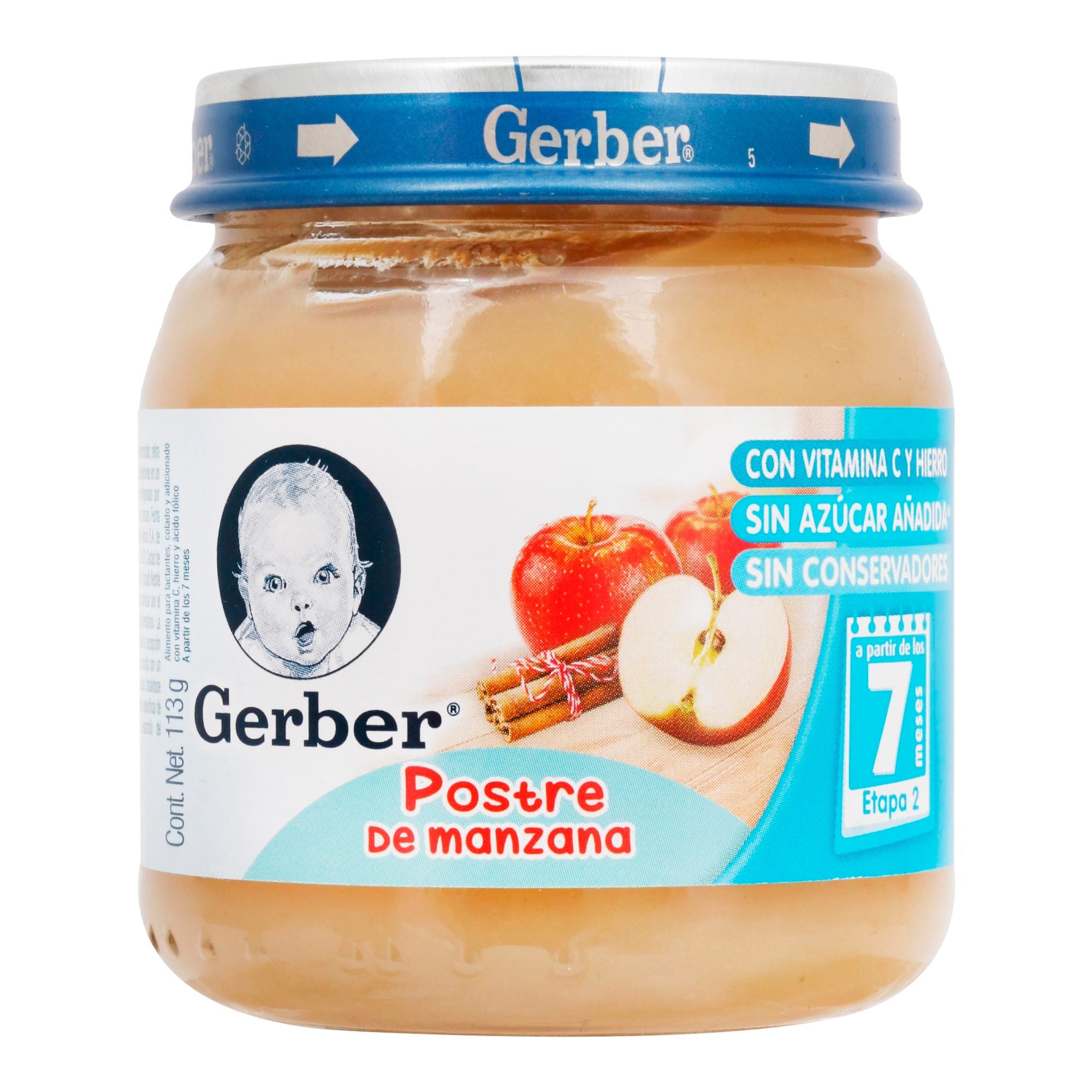 Papilla Infantil Gerber Etapa 2 Manzana 113g