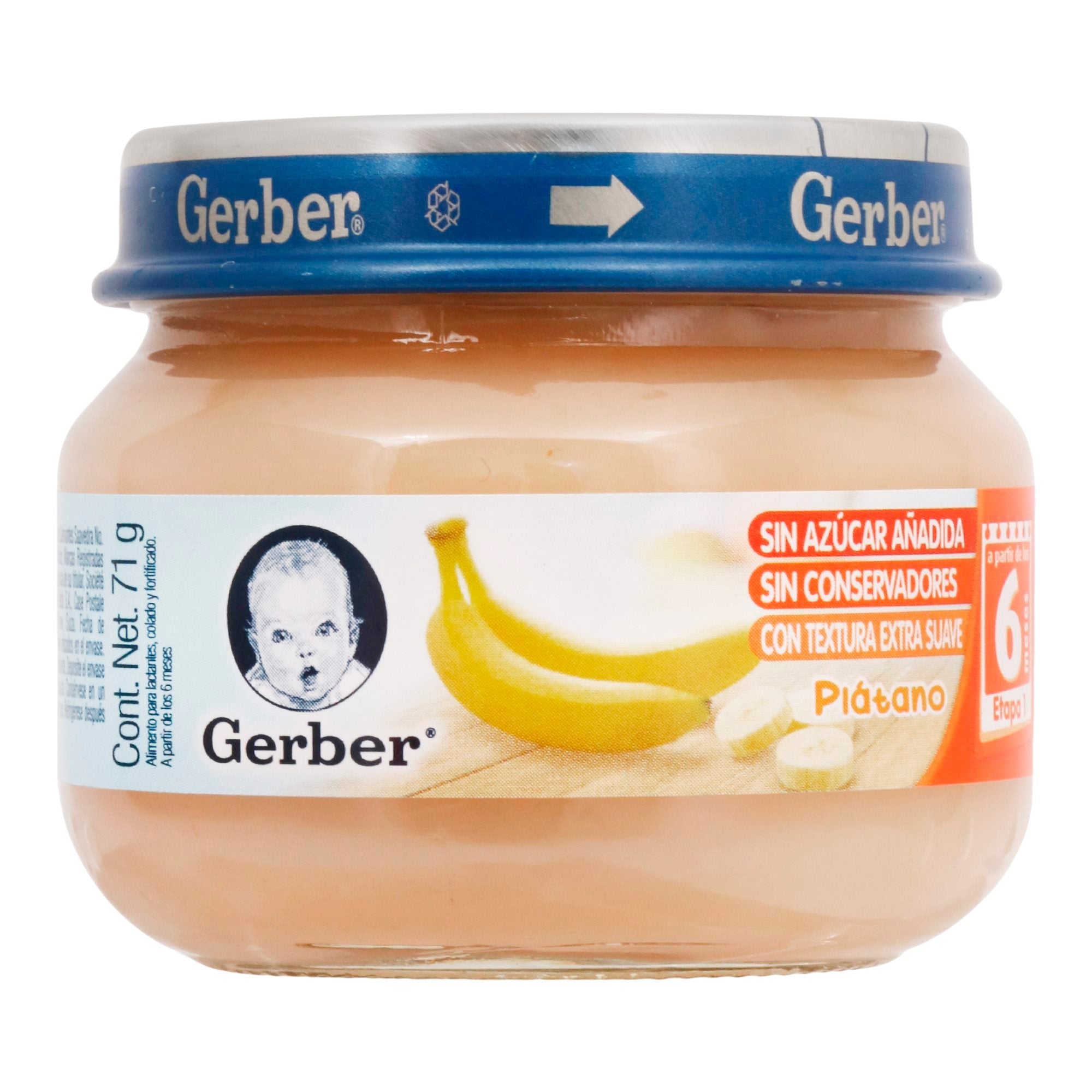 GERBER 1RA ETAPA PLÁTANO FRASCO 71  GR.