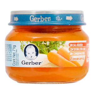 GERBER 1RA ETAPA ZANAHORIA FRASCO 71  GR.