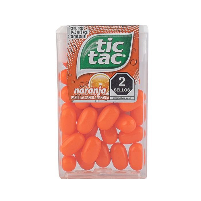 TIC TAC NARANJA 14.5 GRS 14.500  GR.