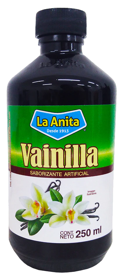 VAINILLA LA ANITA SABORIZANTE ARTIFICIAL BOTELLA 250  ML.