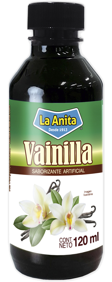 VAINILLA LA ANITA SABORIZANTE ARTIFICIAL BOTELLA 120  ML.