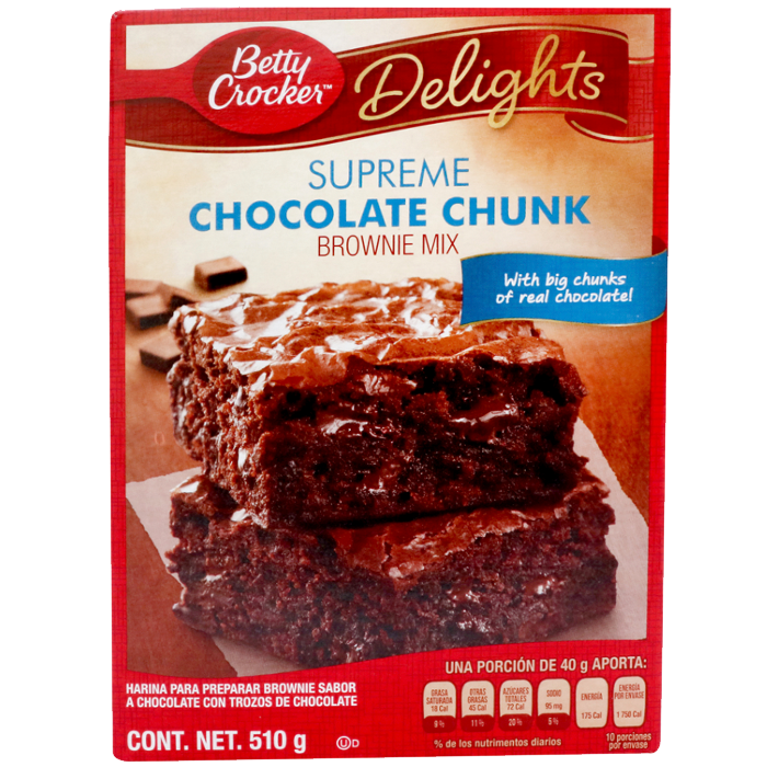 HARINA PARA PREPARAR BROWNIE BETTY CROCKER CHOCOLATE CAJA 510  GR.