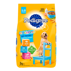 ALIMENTO PARA PERRO PEDIGREE CACHORRO RAZA GRANDE 23% PROTEÍNA BOLSA 2  KG.