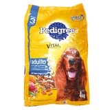 ALIMENTO PARA PERRO PEDIGREE ADULTO NUTRICIÓN COMPLETA 21% PROTEÍNA BOLSA 4  KG.