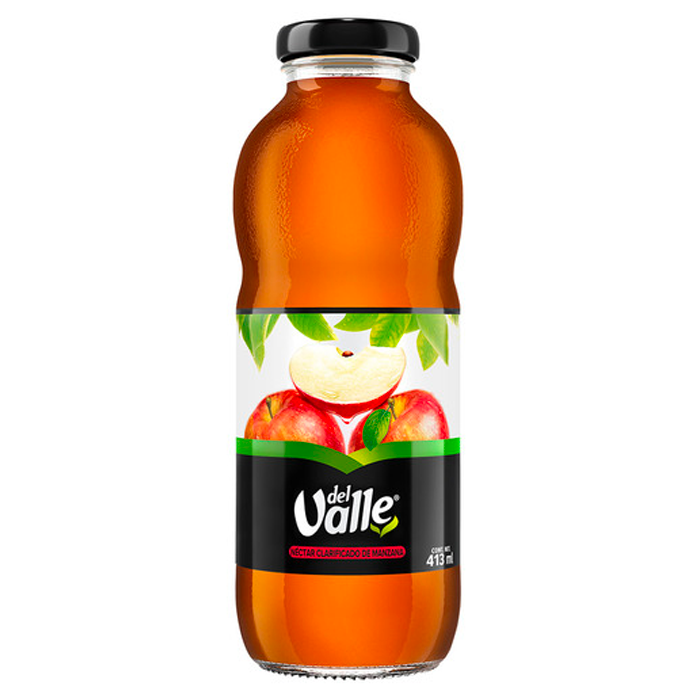 DEL VALLE NECTAR CLARIFICADO DE MANZANA 413 ML 413  ML.