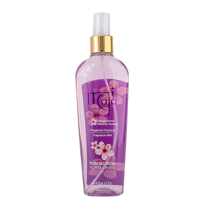 LOCION MAJA BODY SPLASH CLASICA FLOR DE CIRUELO 240  ML.