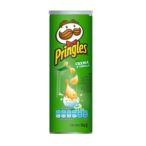 PAPAS PRINGLES CREMA Y CEBOLLA 124  GR.