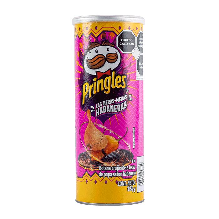 PAPAS PRINGLES HABANERAS 124  GR.