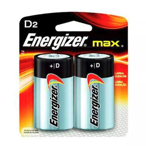 PILA ALCALINA ENERGIZER MAX D 2  PACK 2  PZA.