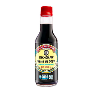 SALSA DE SOYA REGULAR KIKKOMAN BOTELLA 296  ML.