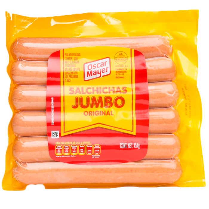 SALCHICHA OSCAR MAYER JUMBO 454  GR.