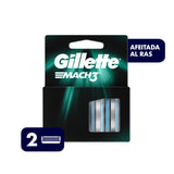 CARTUCHO GILLETTE MACH 3 2  PZA.