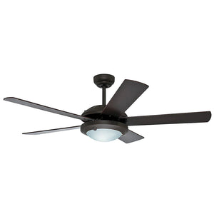 VENTILADOR 52 PLG SOLARIS BRONCE NUEVO 5 ASPAS C/LUZ 1  PZA.