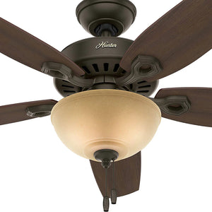 VENTILADOR 52 PLG 5 ASPAS COLOR BRONCE C/LUZ 1  PZA.