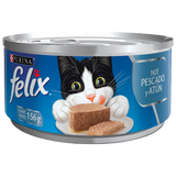 ALIMENTO PARA GATO FELIX PESCADO Y ATUN  LATA 156  GR.