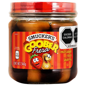 CREMA DE CACAHUATE SMUCKER´S GOOBER FRESA FRASCO 340  GR.