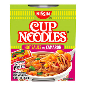 Comprar Sopa Instantanea NISSIN Hot Sauce Sabor Camaron Picante Vaso - 64gr