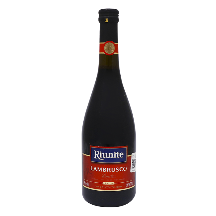 VINO TINTO RIUNITE LAMBRUSCO 750  ML.