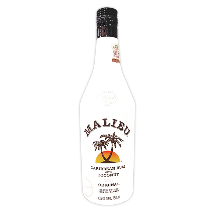 RON MALIBU BLANCO CON COCO 750  ML.