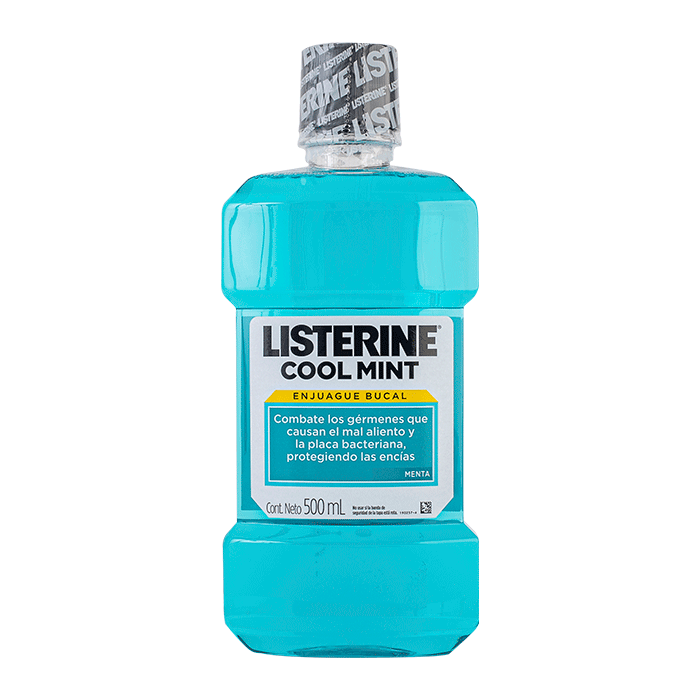 ENJUAGUE BUCAL LISTERINE 500  ML.