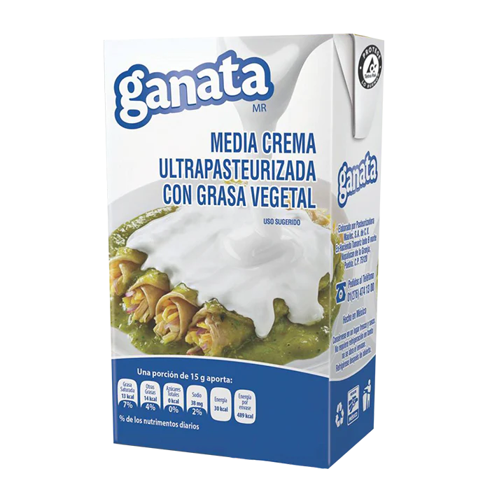 MEDIA CREMA GANATA TETRA 250  ML.