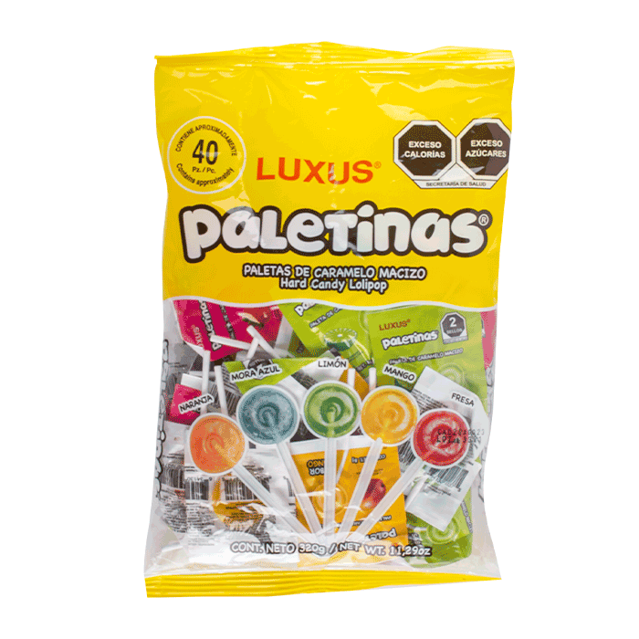 PALETAS LUXUS PALETINAS 40 PZAS 40  PZA.