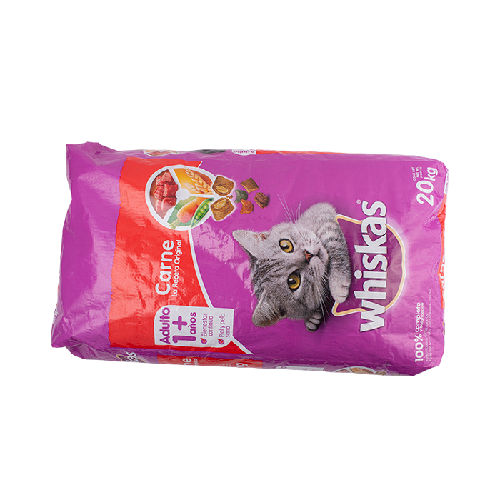 ALIMENTO PARA GATO WHISKAS RECETA ORIGINAL BULTO 20  KG.