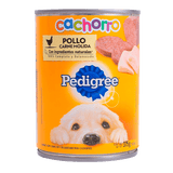 ALIMENTO PARA PERRO PEDIGREE CACHORRO CARNE MOLIDA  RES Y POLLO LATA 375  GR.