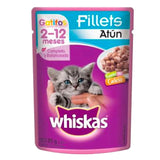 ALIMENTO PARA GATO WHISKAS GATITOS FILLETS DE ATUN  POUCH 85  GR.