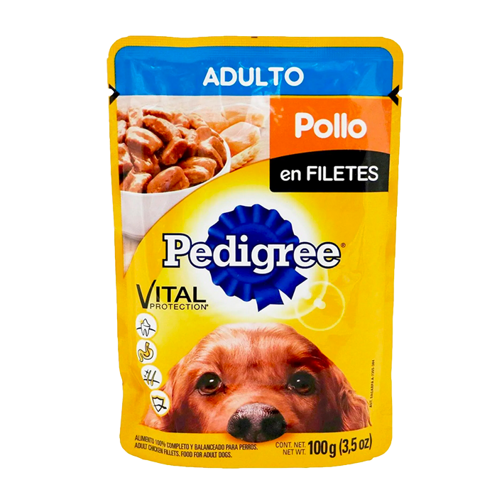 ALIMENTO PARA PERRO PEDIGREE POUCH POLLO  POUCH 100  GR.