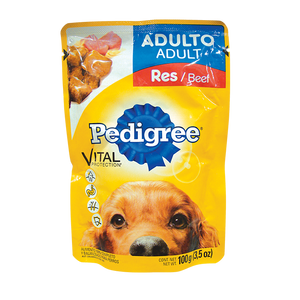 ALIMENTO PARA PERRO PEDIGREE POUCH RES  POUCH 100  GR.