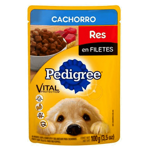 ALIMENTO PARA PERRO PEDIGREE CACHORRO RES POUCH 100  GR.