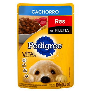 ALIMENTO PARA PERRO PEDIGREE CACHORRO RES POUCH 100  GR.