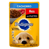 ALIMENTO PARA PERRO PEDIGREE CACHORRO RES POUCH 100  GR.