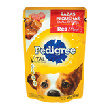 ALIMENTO PARA PERRO PEDIGREE RAZAS PEQUENAS CARNE DE RES POUCH 100  GR.