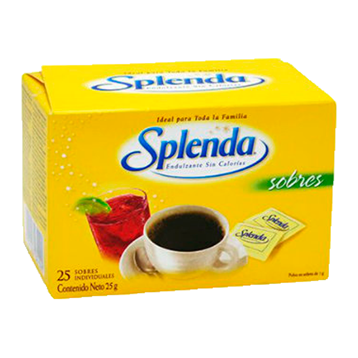 ENDULZANTE SPLENDA  25 SOBRES 25  GR.