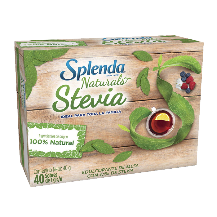 SPLENDA NATURALS 40 SOBRES 40  GR.