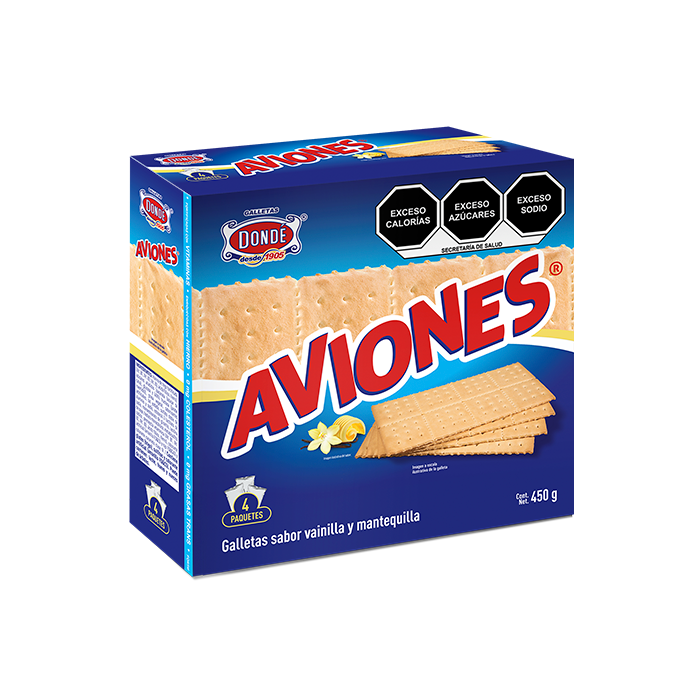 GALLETAS AVIONES DONDE CAJA 450  GR.