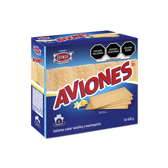 GALLETAS AVIONES DONDE CAJA 450  GR.