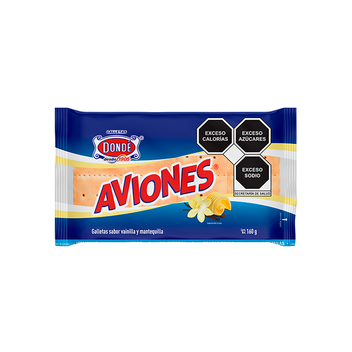 GALLETAS AVIONES DONDE PAQUETE 160  GR.