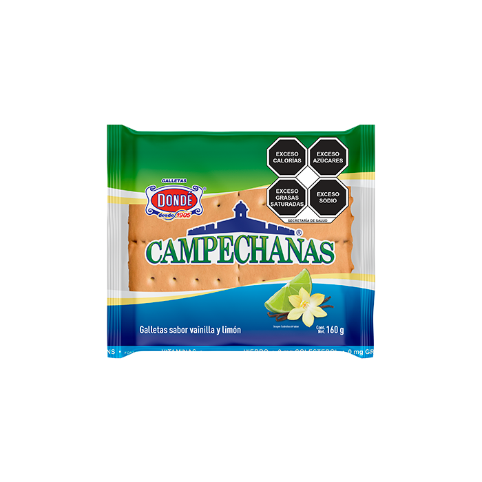 GALLETAS CAMPECHANAS DONDE  PAQUETE 160  GR.