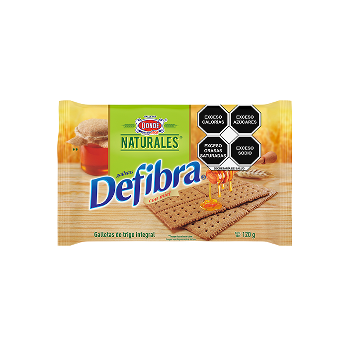 GALLETAS DE FIBRA DONDE PAQUETE 120  GR.