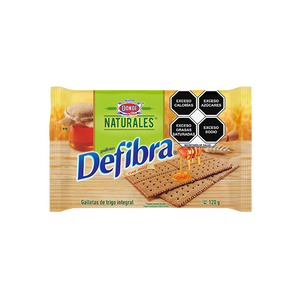 GALLETAS DE FIBRA DONDE PAQUETE 120  GR.